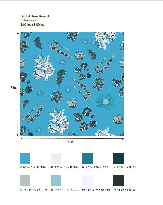 Color way page for print