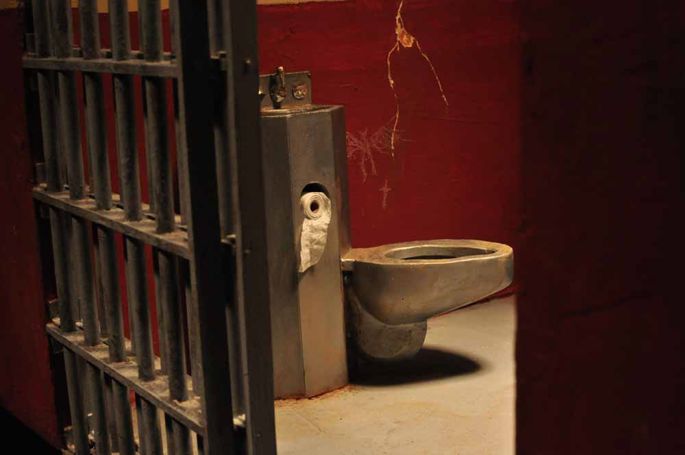 "Orangeman" music video miniature individual jail cell hero model.