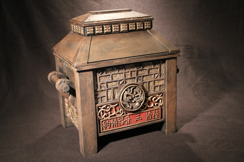 "Juicy Mooshu" feature film Chinese lock box hero prop