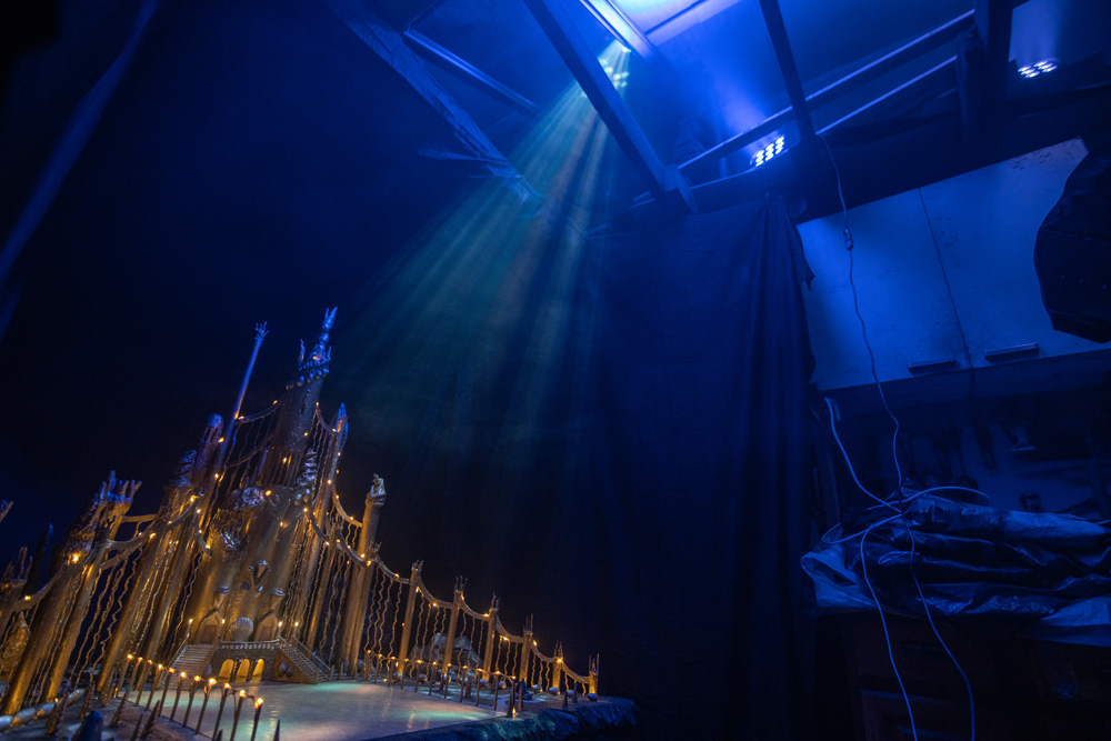 "Journey to Atlantis" ballroom dance competition highlight reel miniature filming prop