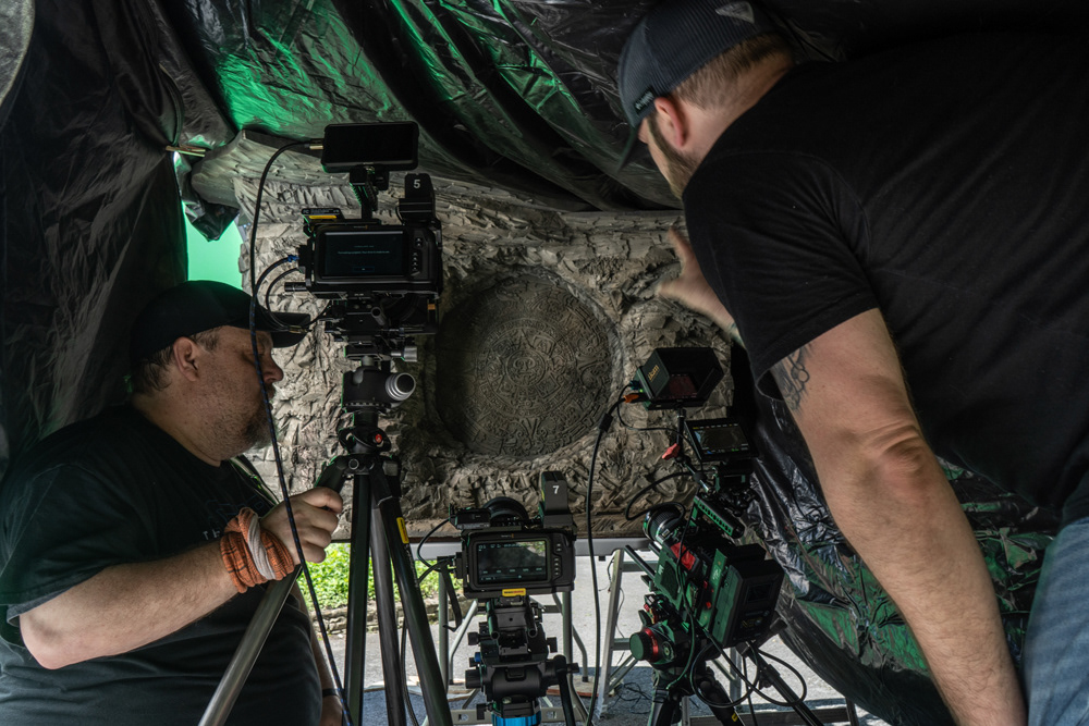 "Potter's Ground" feature film, 1/12 scale filming model camera setup for destruction