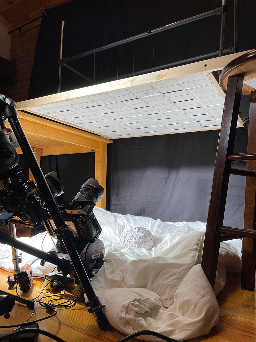 BTS of the miniature shoot setup