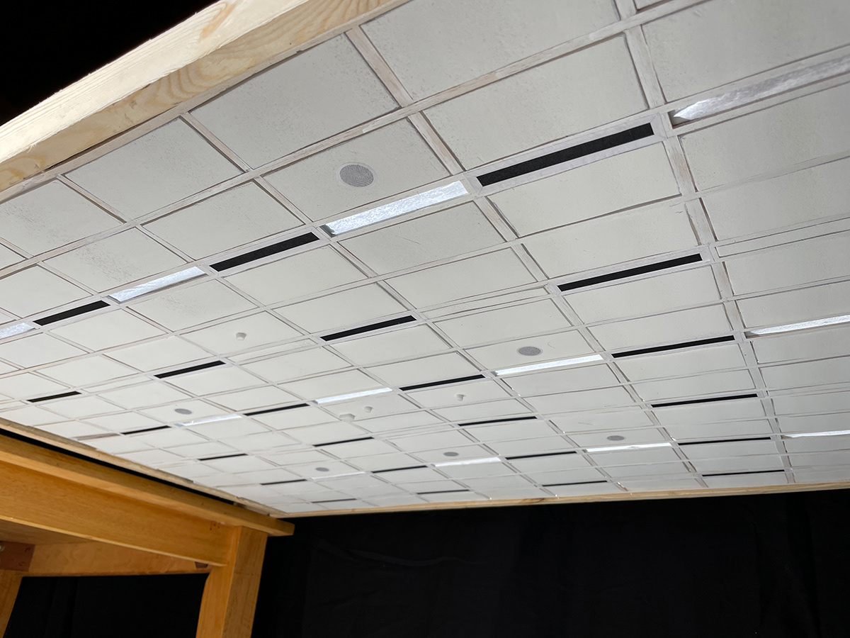 1/12 scale drop tile ceiling