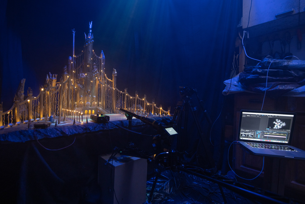 "Journey to Atlantis" ballroom dance competition highlight reel miniature filming prop, motion control camera.