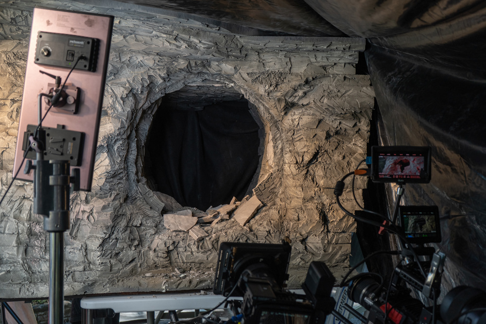 "Potter's Ground" feature film, 1/12 scale filming model, destruction aftermath