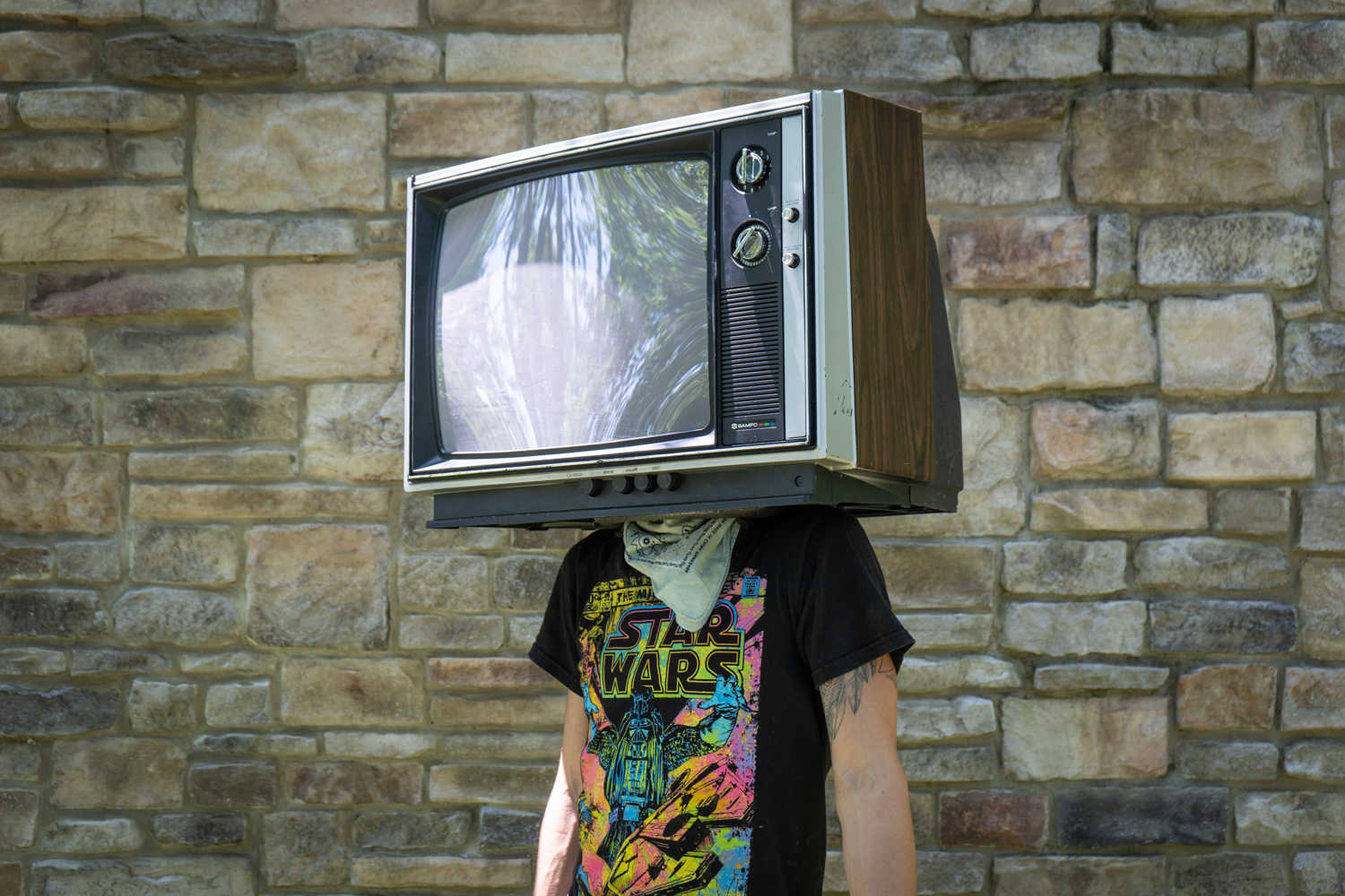 TV head costume helmet prop