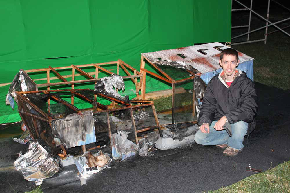 Warehouse "Hospital", 1/12 scale pyrotechnic model, for "The Mockingjay Propo" short film