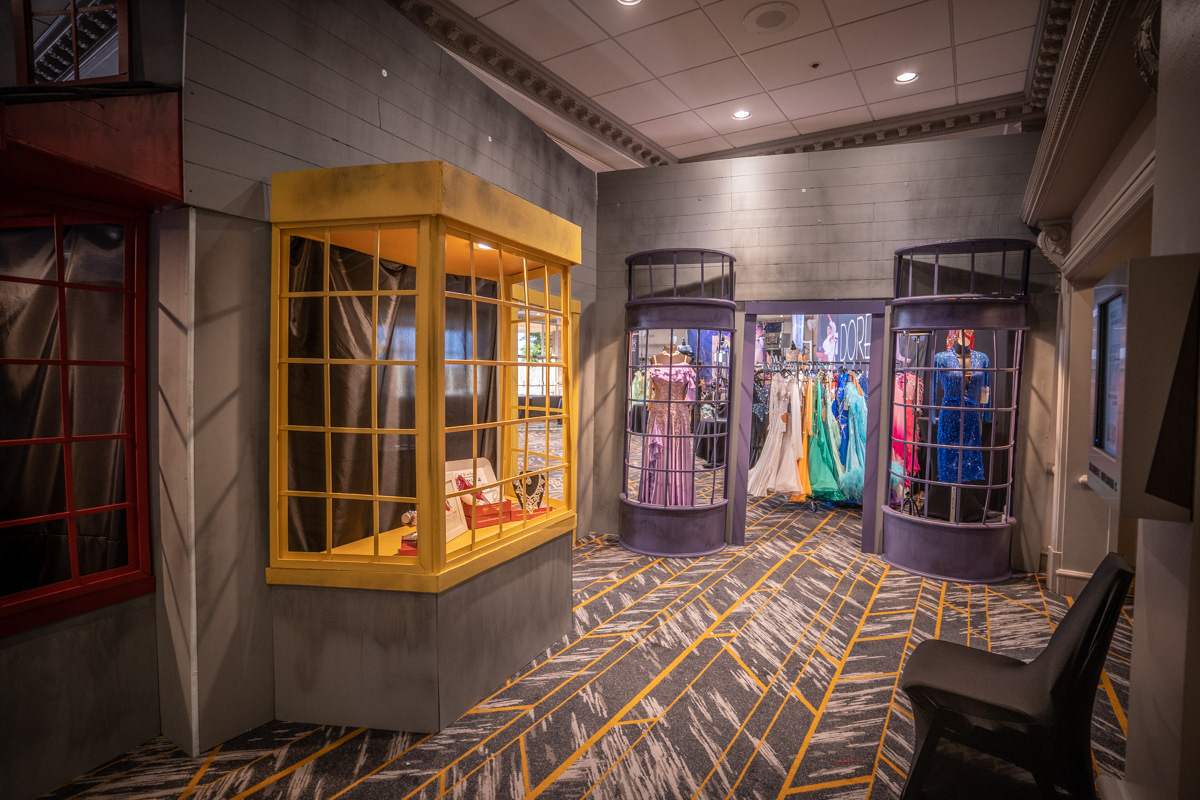 "Wizarding World of Ballroom" ballroom dance competition vendor area scenic props