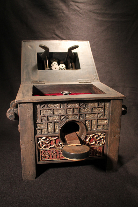 "Juicy Mooshu" feature film Chinese lock box hero prop