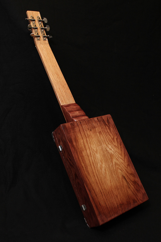 Hand made cigar box guitar, music video prop