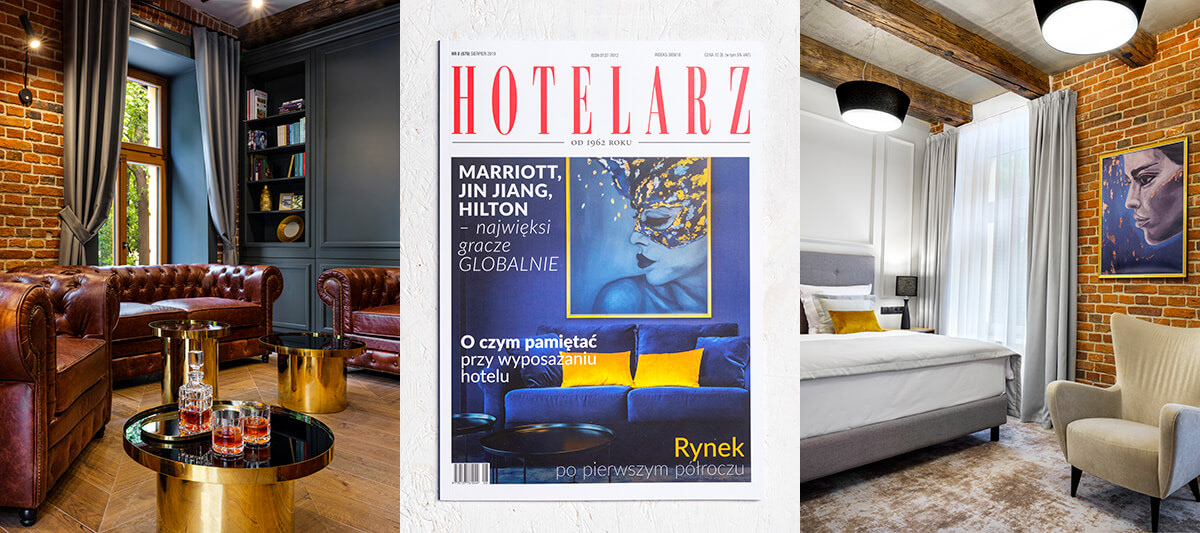 fotografia nieruchomości / publikacja sesji wnętrzarskiej w magazynie HOTELARZ / fotograf architektury i wnętrz / Polska