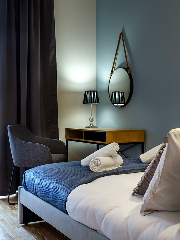 zdjęcie nieruchomości w Krakowie / zdjęcie sypialni na Booking
