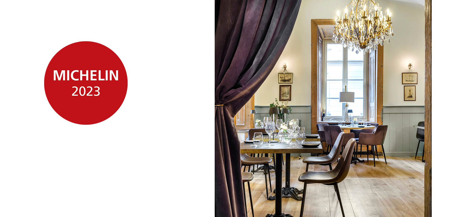 zdjęcia nieruchomości w restauracji polecanej przez Michelin Guide