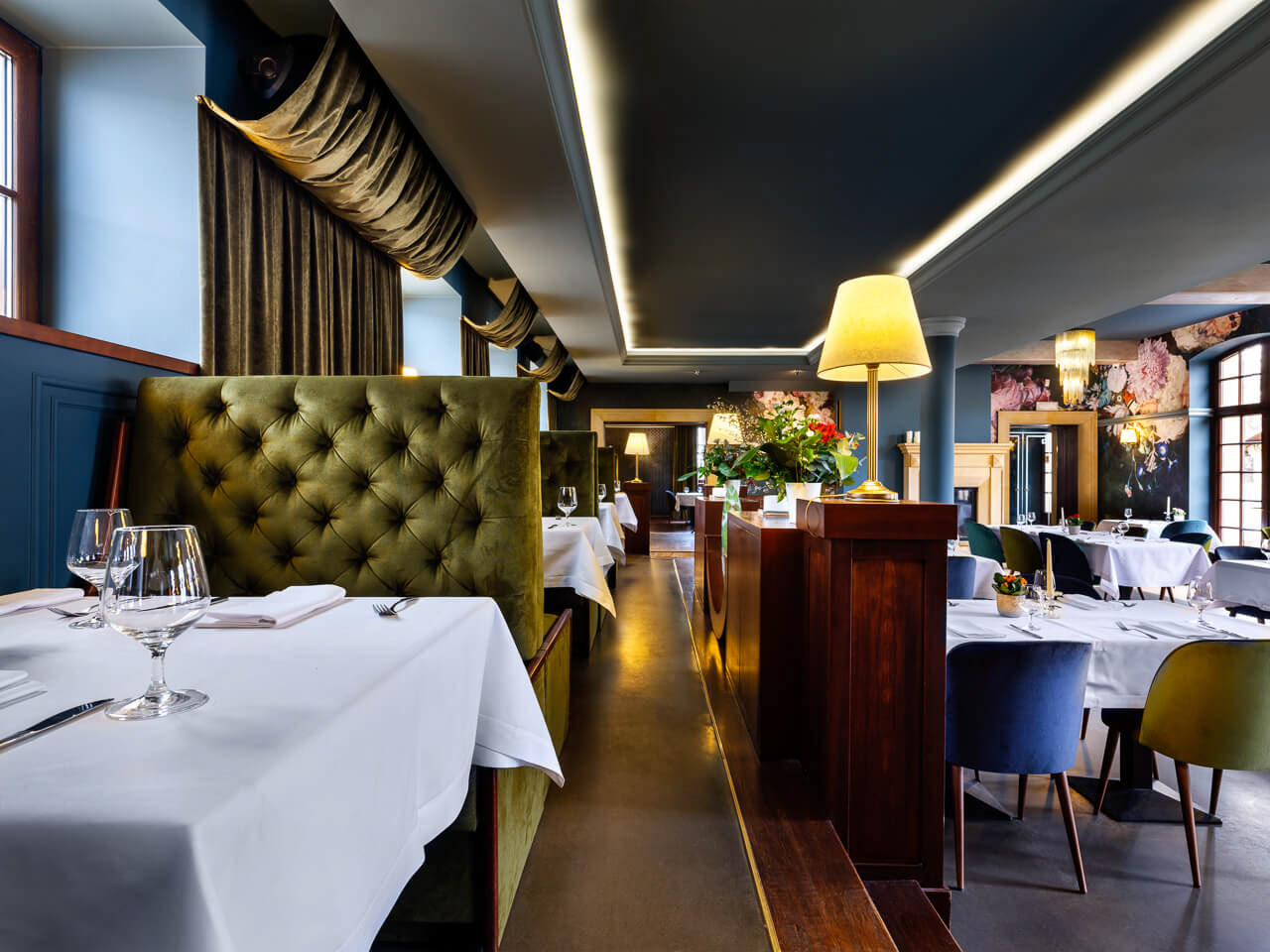 sesja zdjęciowa - wnętrza restauracji Biała Róża 