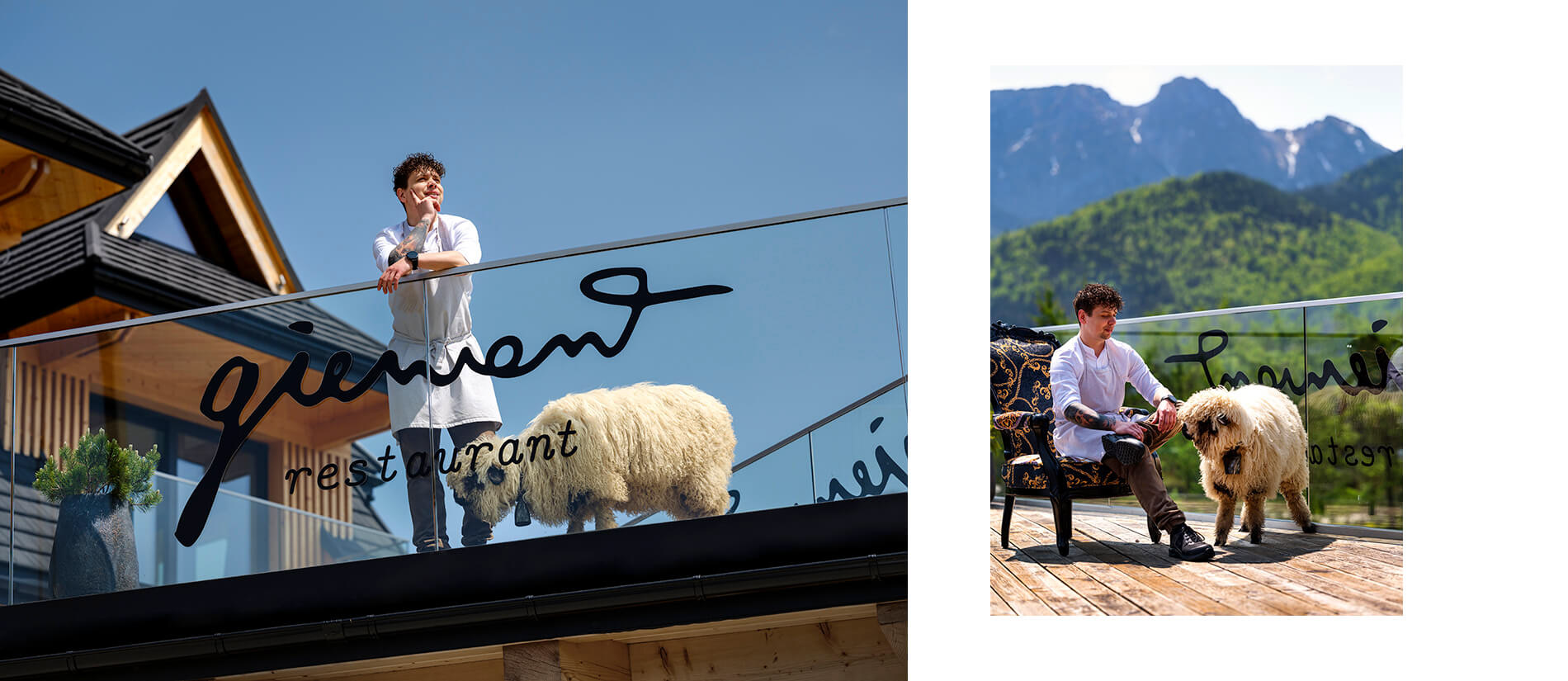 sesja portretowa szefa kuchni Przemka Sieradzkiego z restauracji Giewont w Kościelisku - pierwszej na Podhalu restauracji z gwiazdką Michelin / Zakopane, Kraków, Małopolska