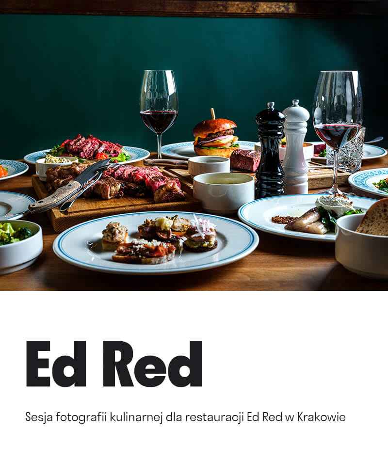 sesja kulinarna dla restauracji Ed Red