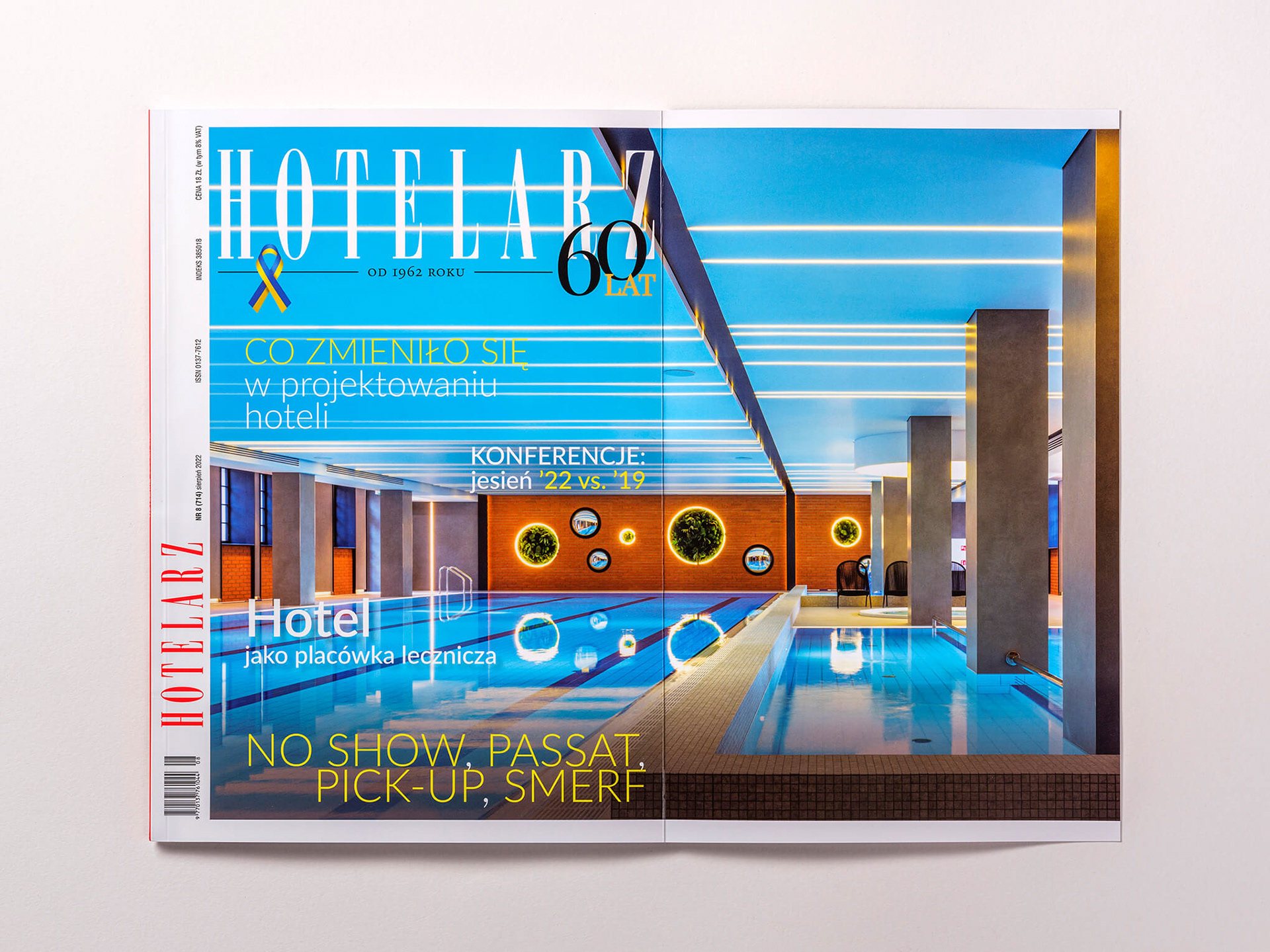 zdjęcia hotelu na okładce magazynu brażowego