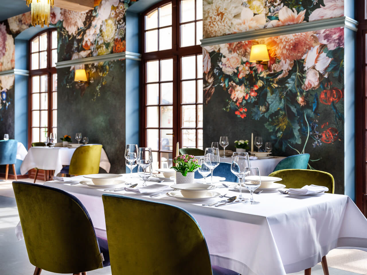 sesja zdjęciowa - wnętrza restauracji Biała Róża 