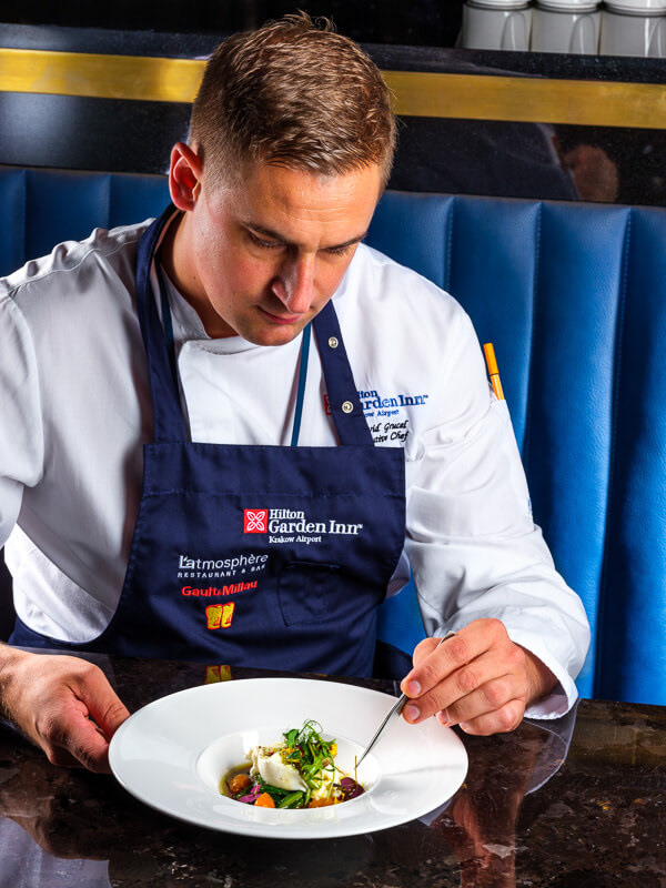 chef Dawid Grucel / portret charakterystyczny