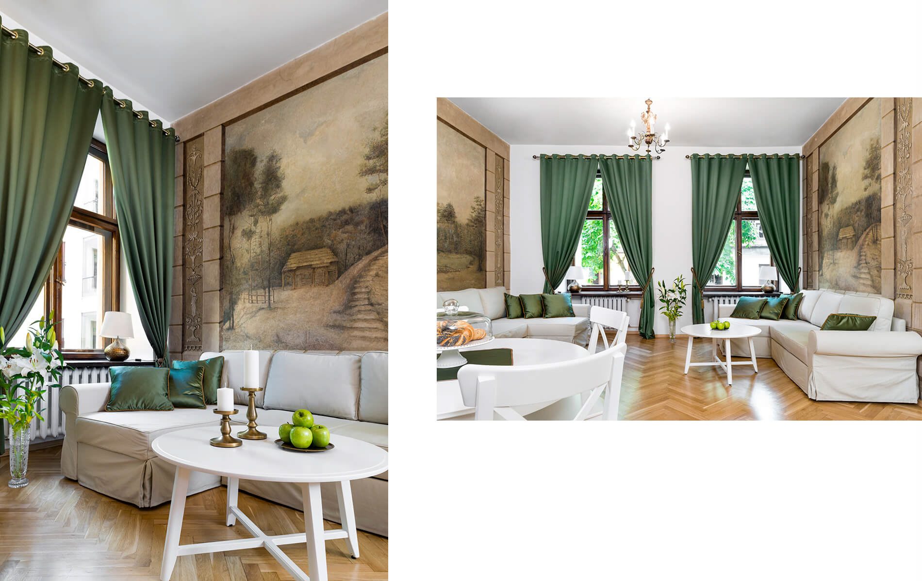zdjęcia wnętrz - fotograf nieruchomości Kraków - apartament na wynajem