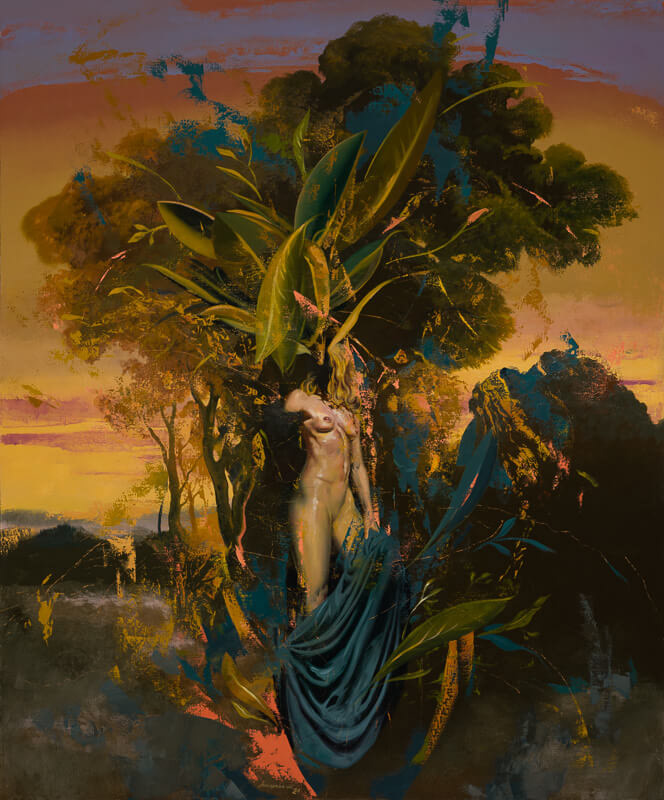 Jan Szczepkowski "Distant Summer" / 2021, 180 x 150 cm, oil on canvas