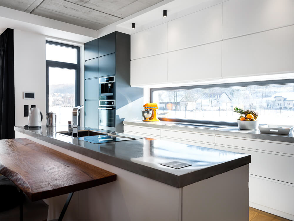 kuchnia z betonowym blatem - zdjęcia nieruchomości dla toBETON