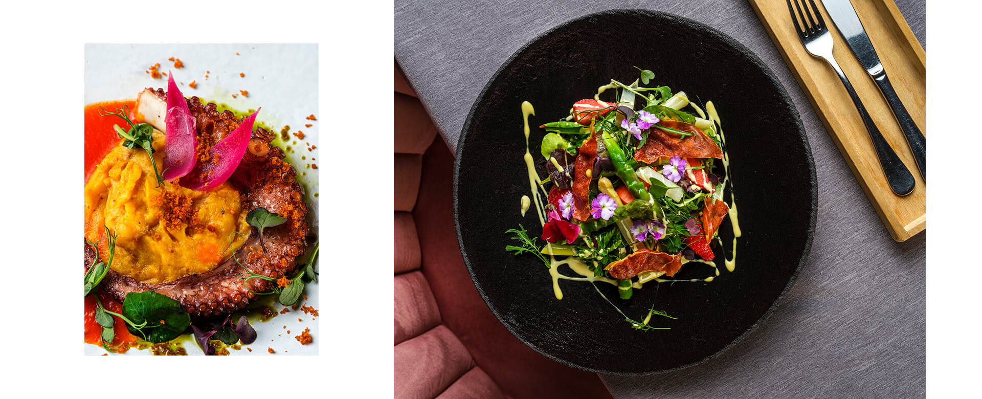 fotografie dań w restauracji