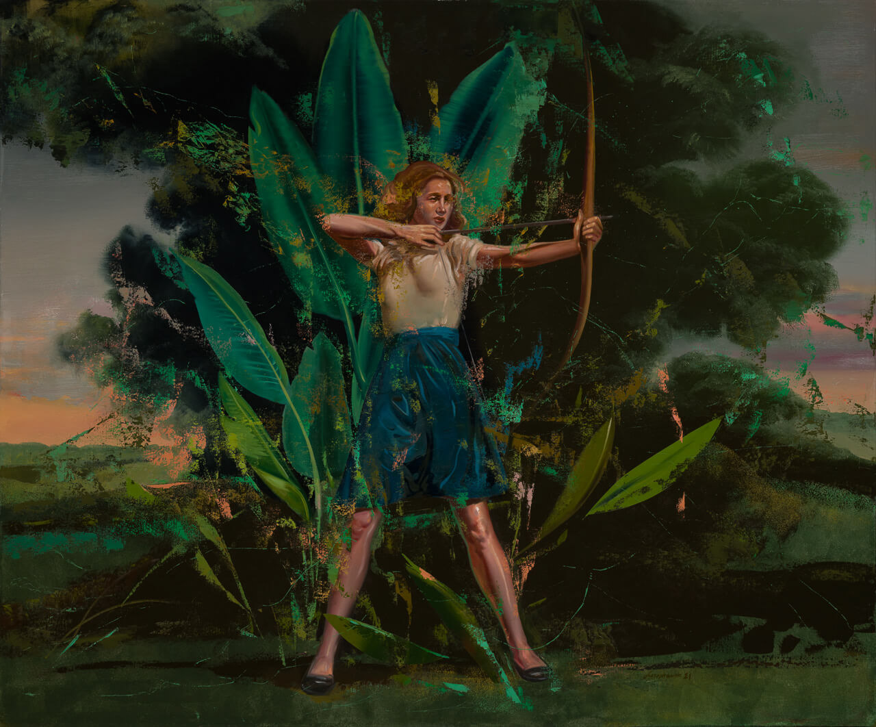 Jan Szczepkowski "Vis Maior" / 2021, 180 x 150 cm, oil on canvas