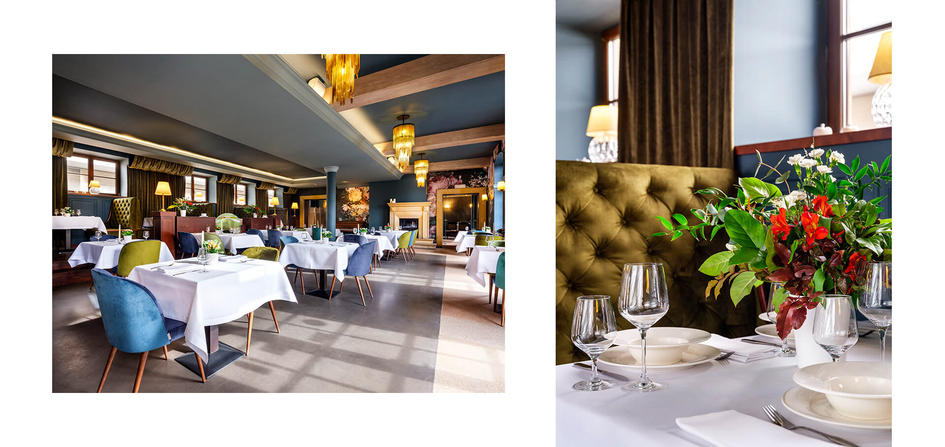 fotografia nieruchomości - restauracja Biała Róża w Krakowie