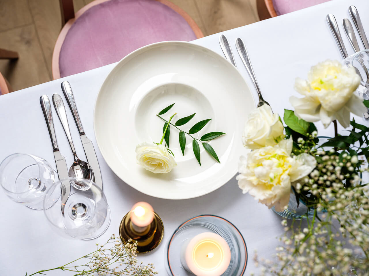 sesja zdjęciowa - wnętrza restauracji Biała Róża 