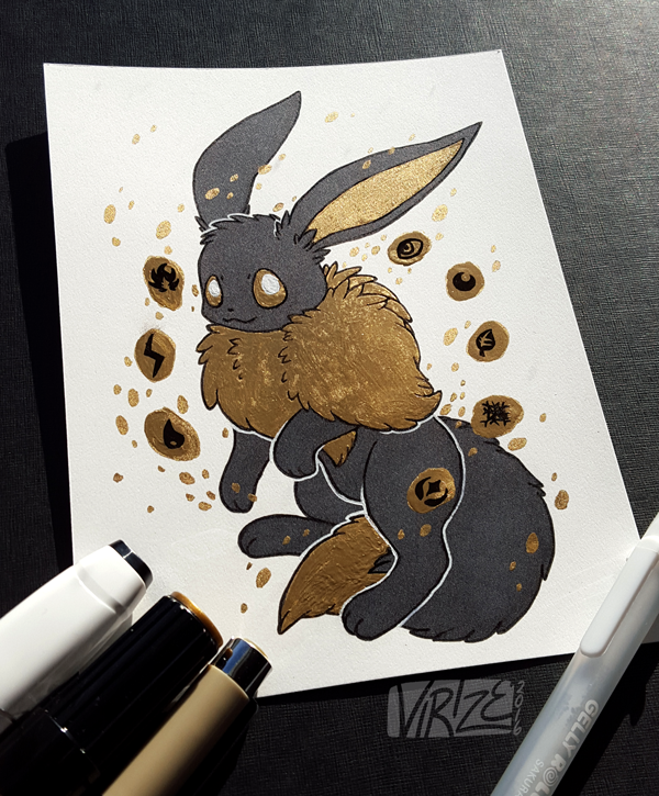Gilded Eeveelutions Series: Eevee