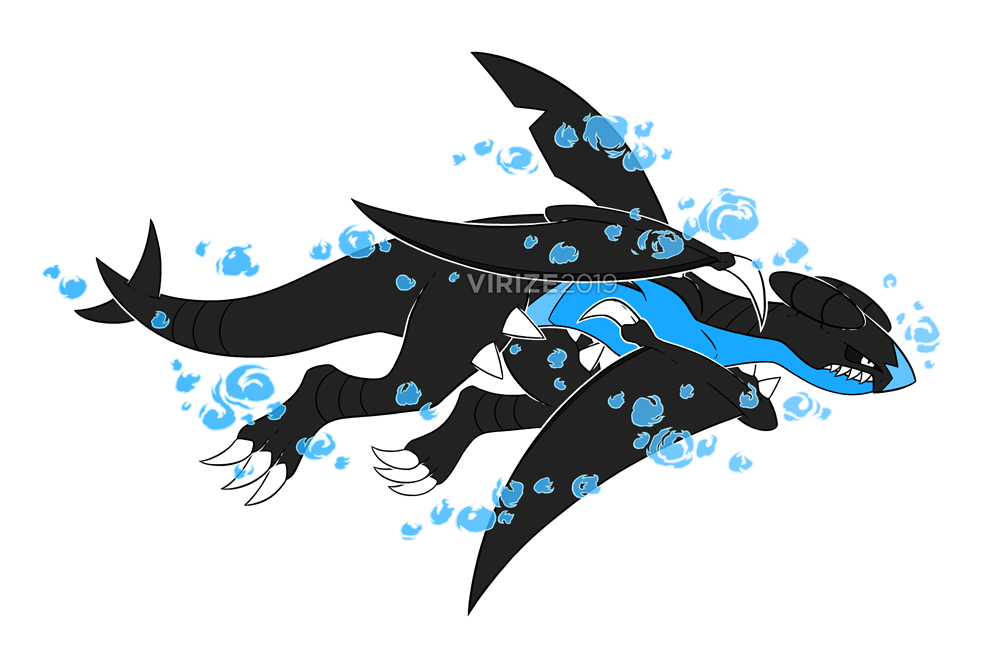 Outrage!! Garchomp's Passionate Flames [tattoo]