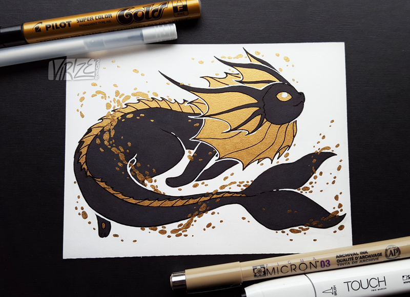 Gilded Eeveelutions Series: Vaporeon