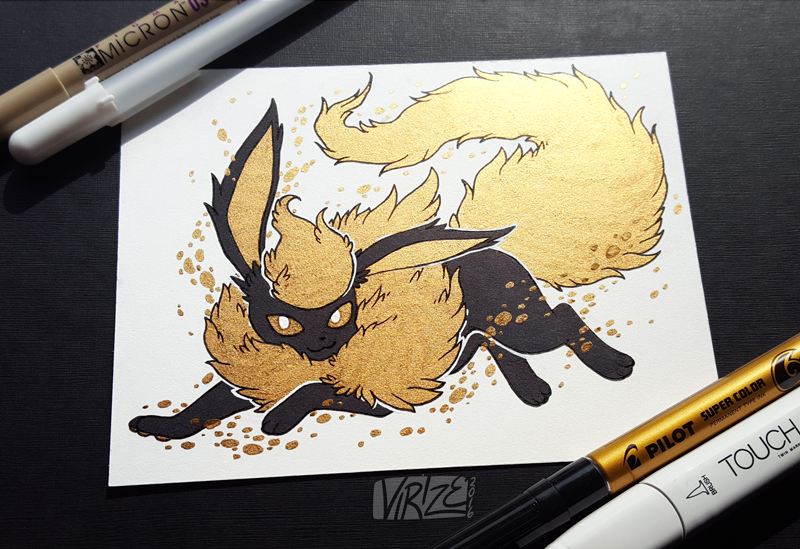 Gilded Eeveelutions Series: Flareon