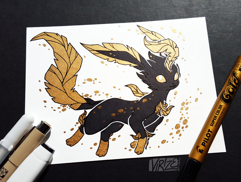 Gilded Eeveelutions Series: Leafeon