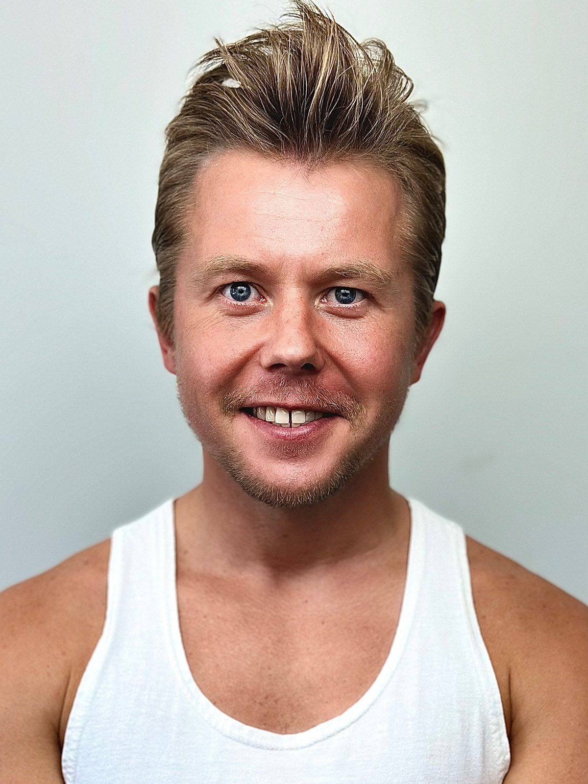 Sergey Ulyanov, selfie headshot, April 2024, Los Angeles, California