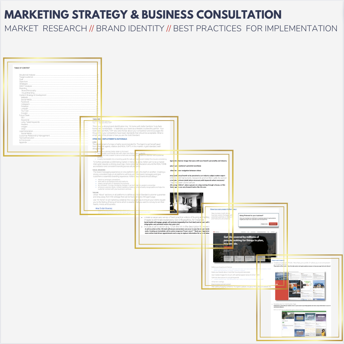 * marketing + business strategy plan *