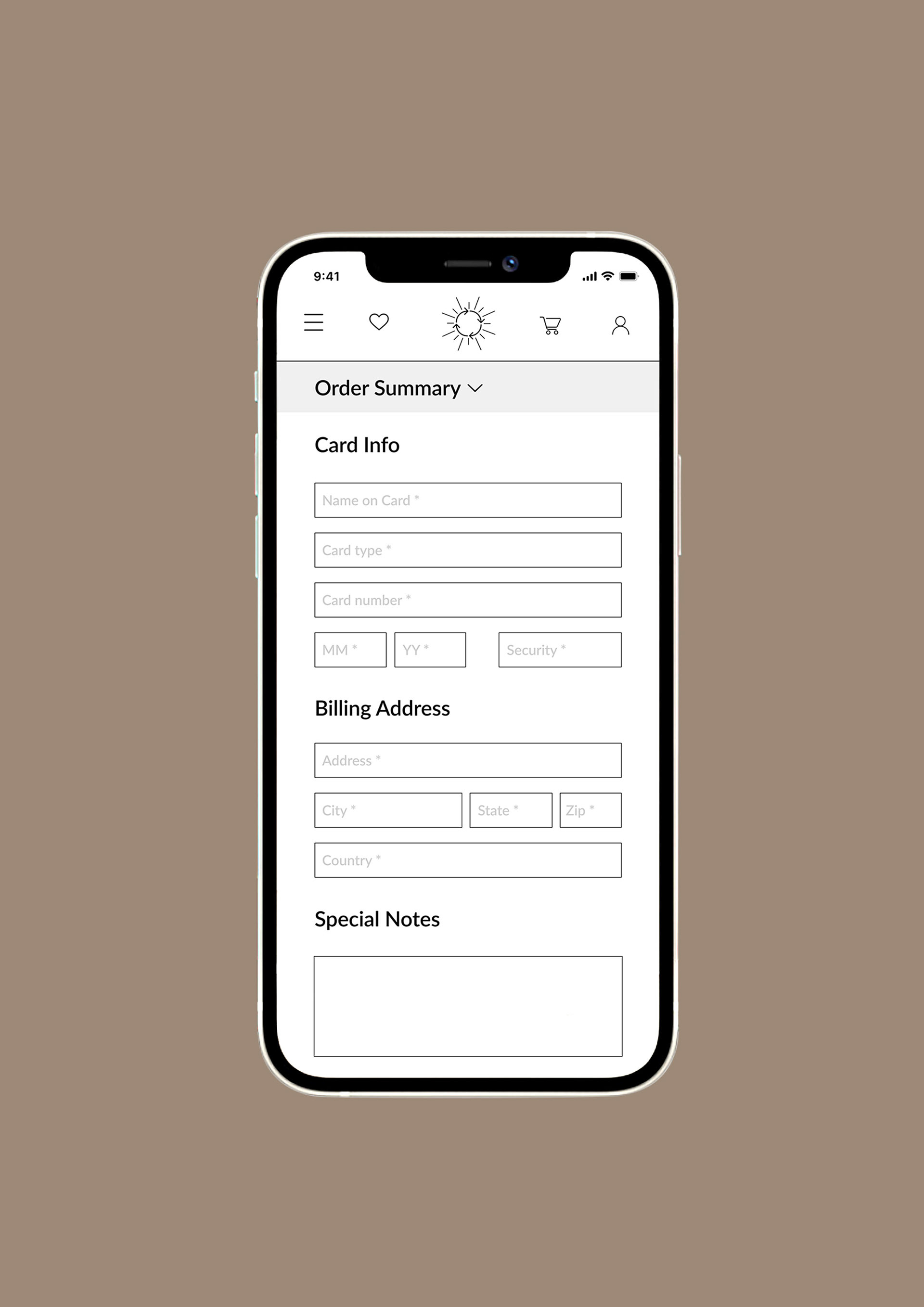 Mobile (Payment info)