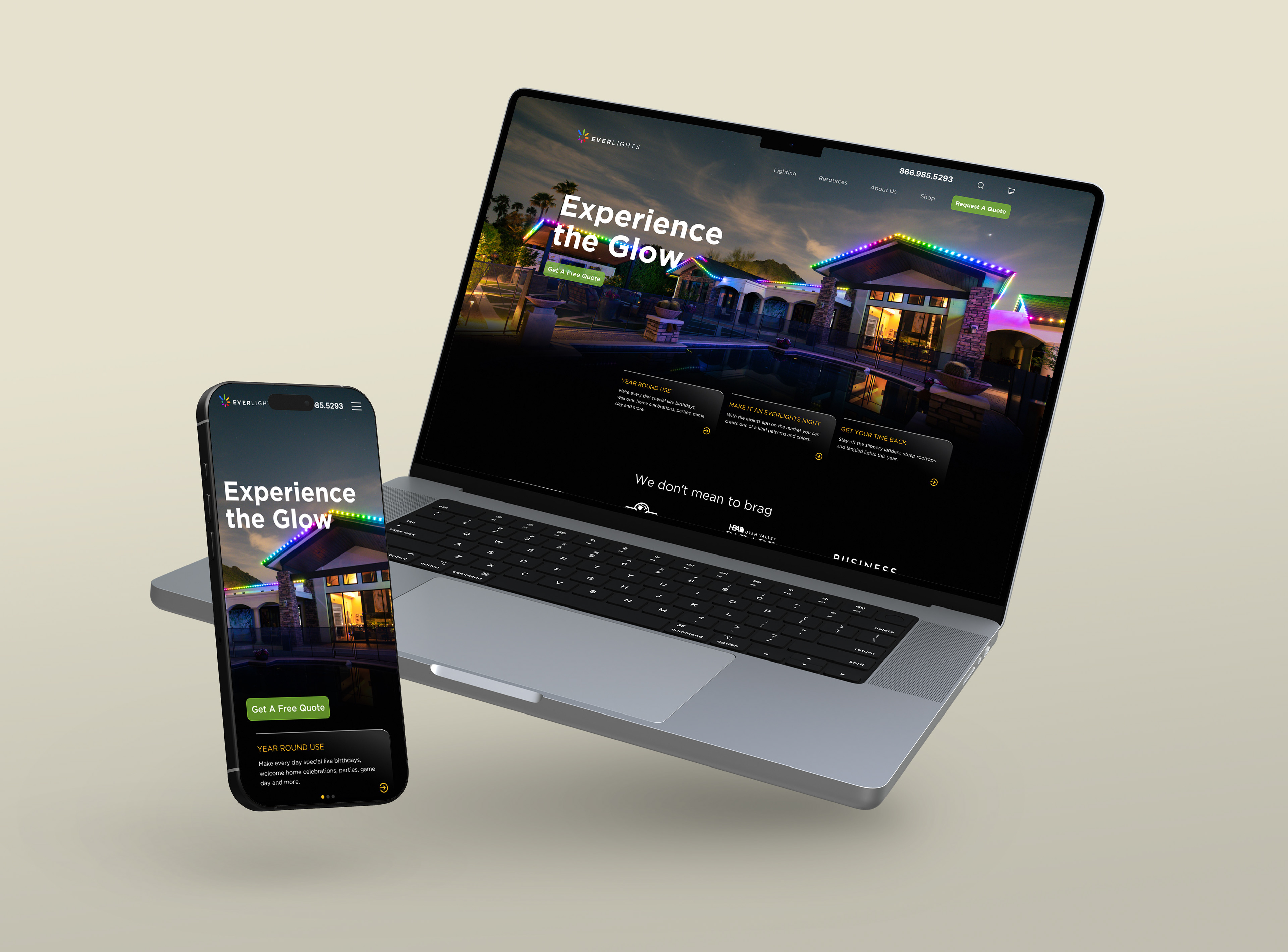 Everlights website