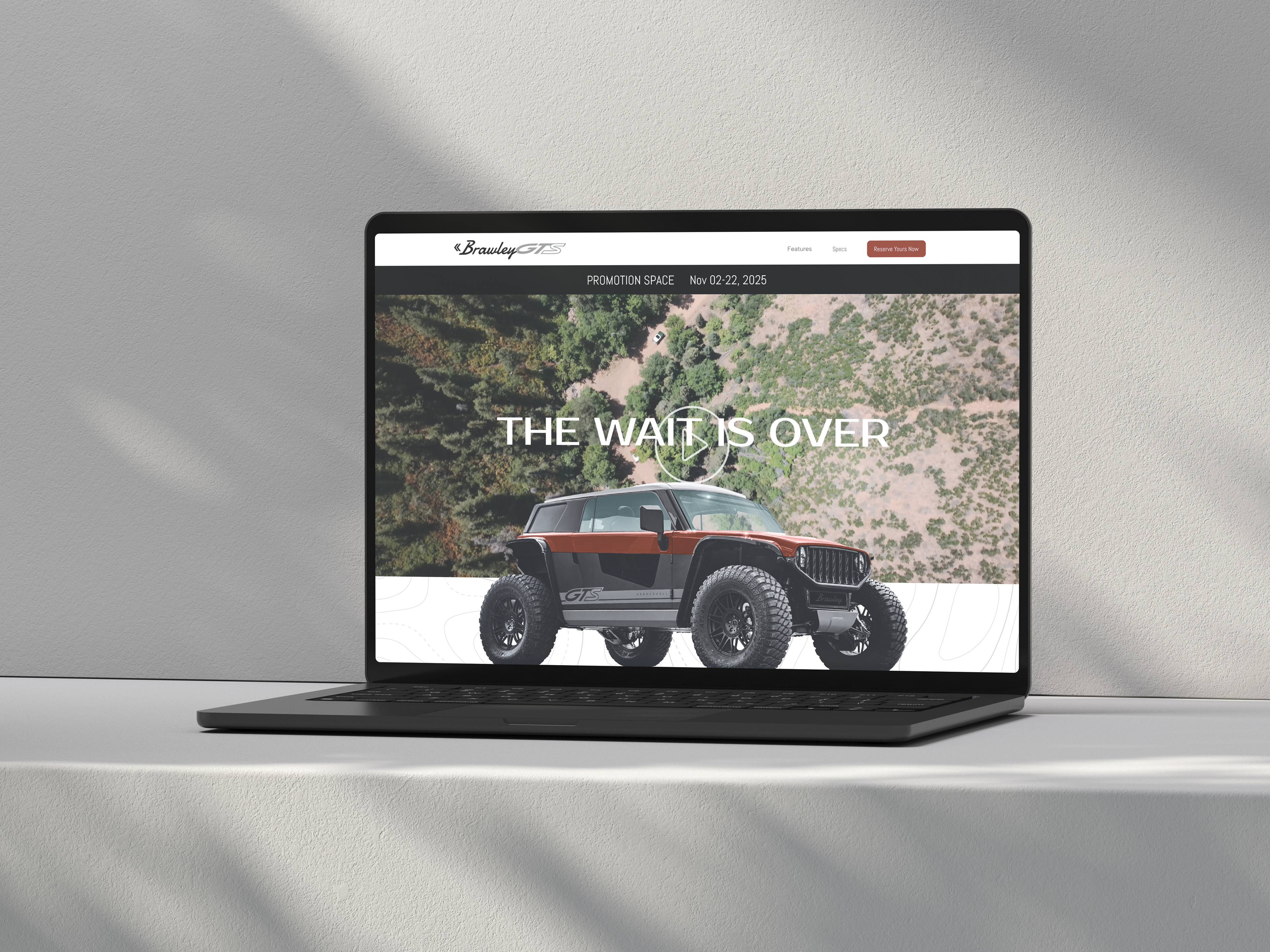 Vanderhall Brawley GTS launch landing page