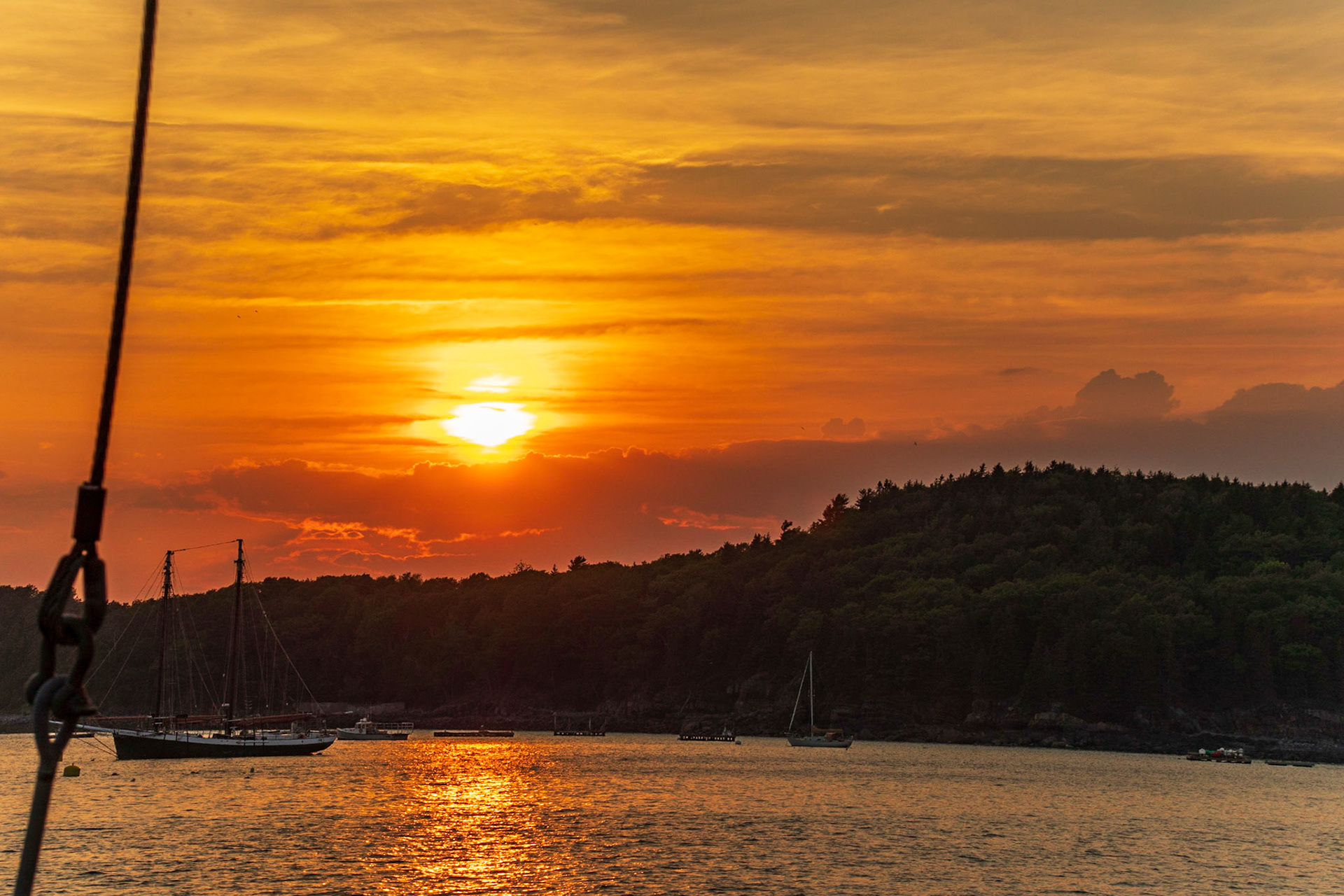 Sunset on the Margaret Todd - Bar Harbor, Maine