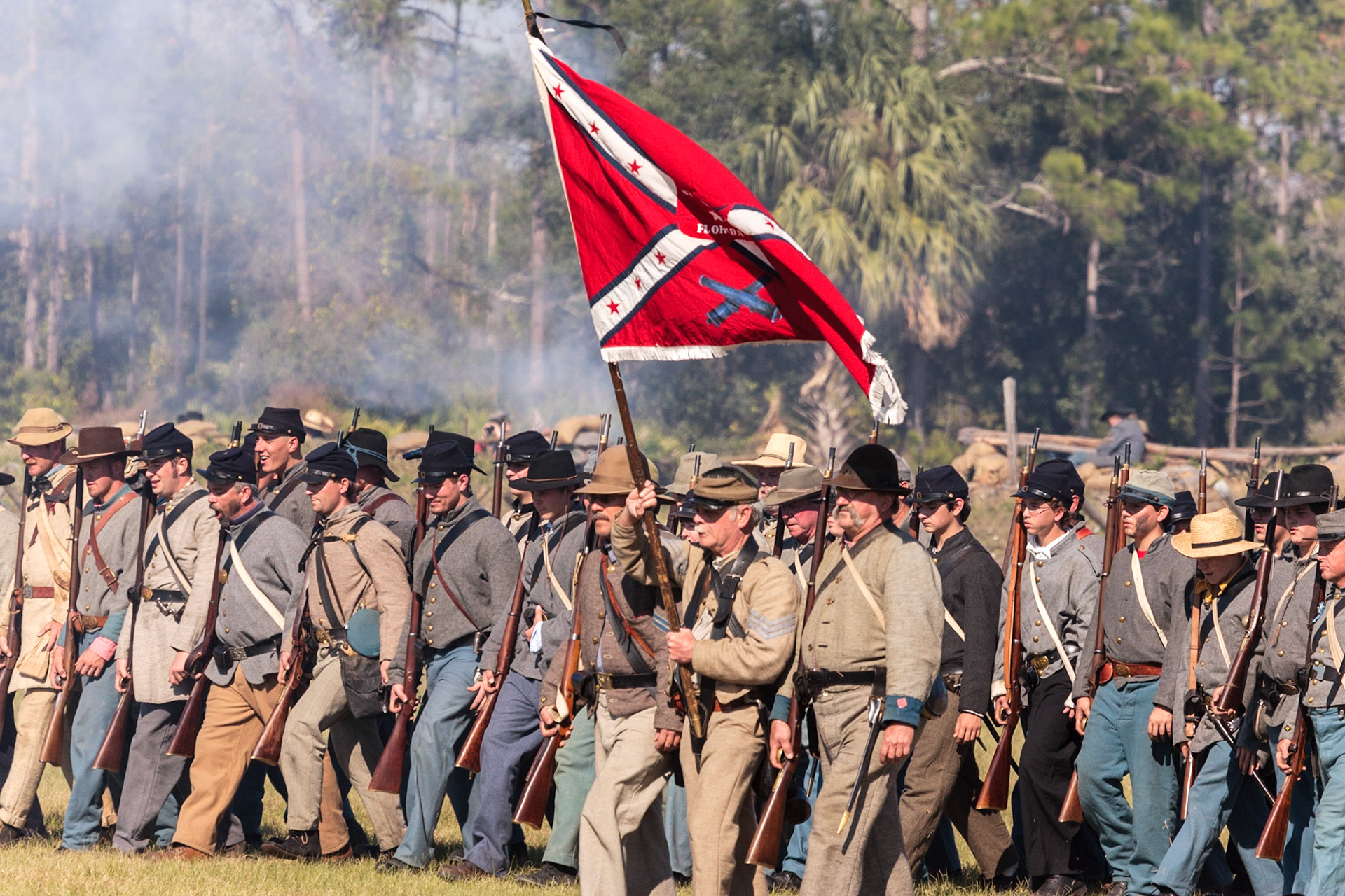 Civil War Reenactment of the Battle of Horse Landing - Rodeheavers Boys Ranch, Palatka, FL