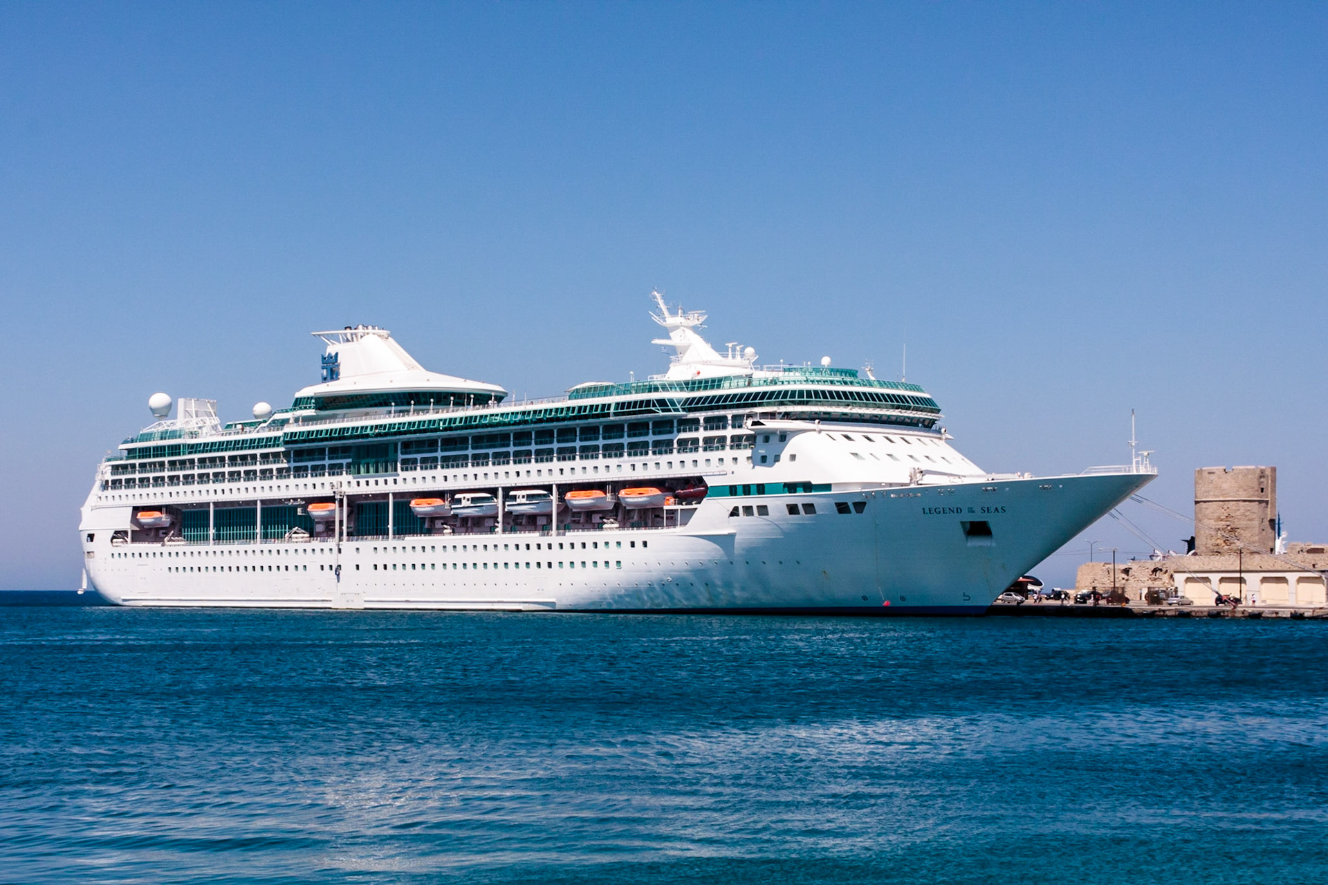 Legend of the Seas at Rhodes, Greece