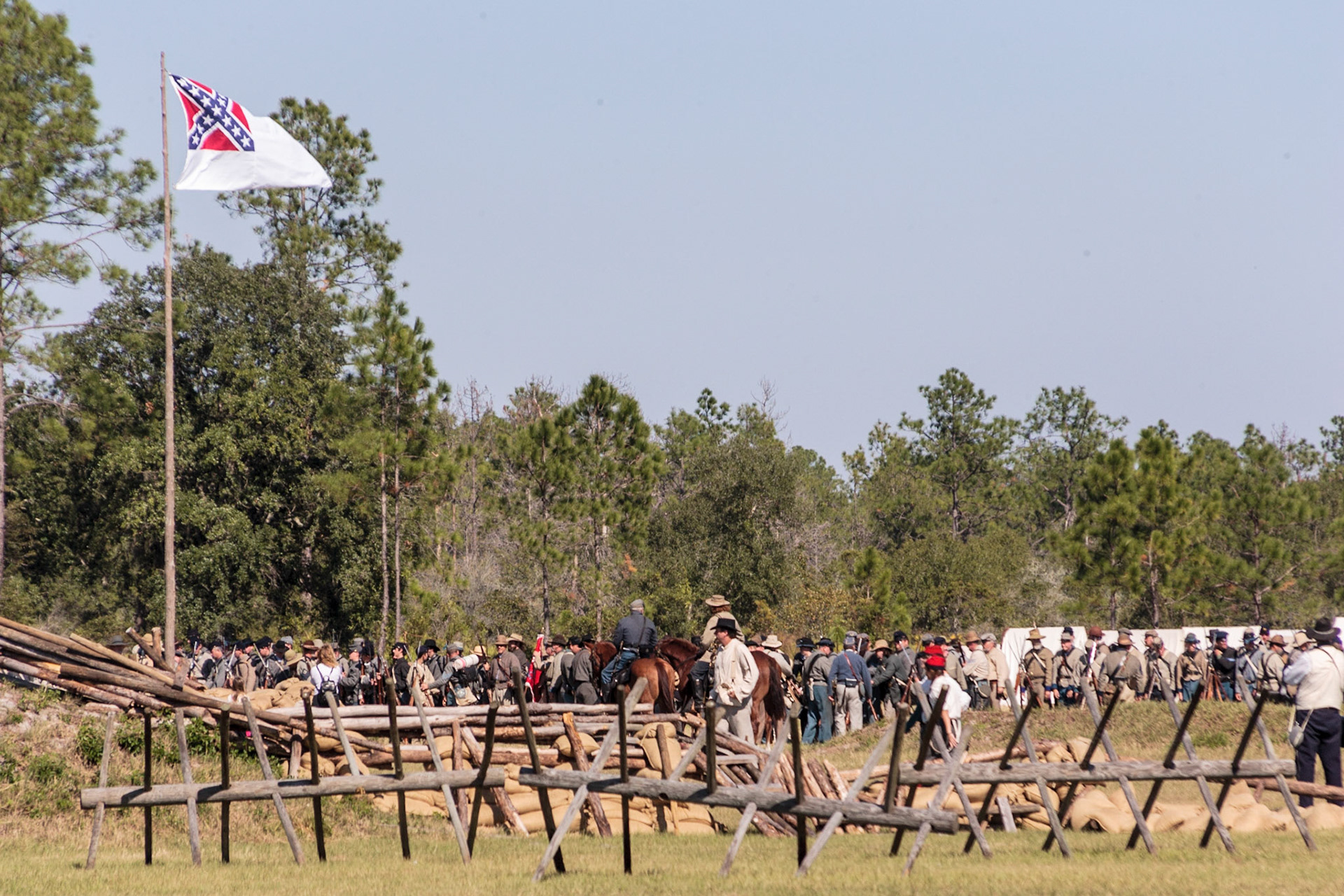 Civil War Reenactment of the Battle of Horse Landing - Rodeheavers Boys Ranch, Palatka, FL
