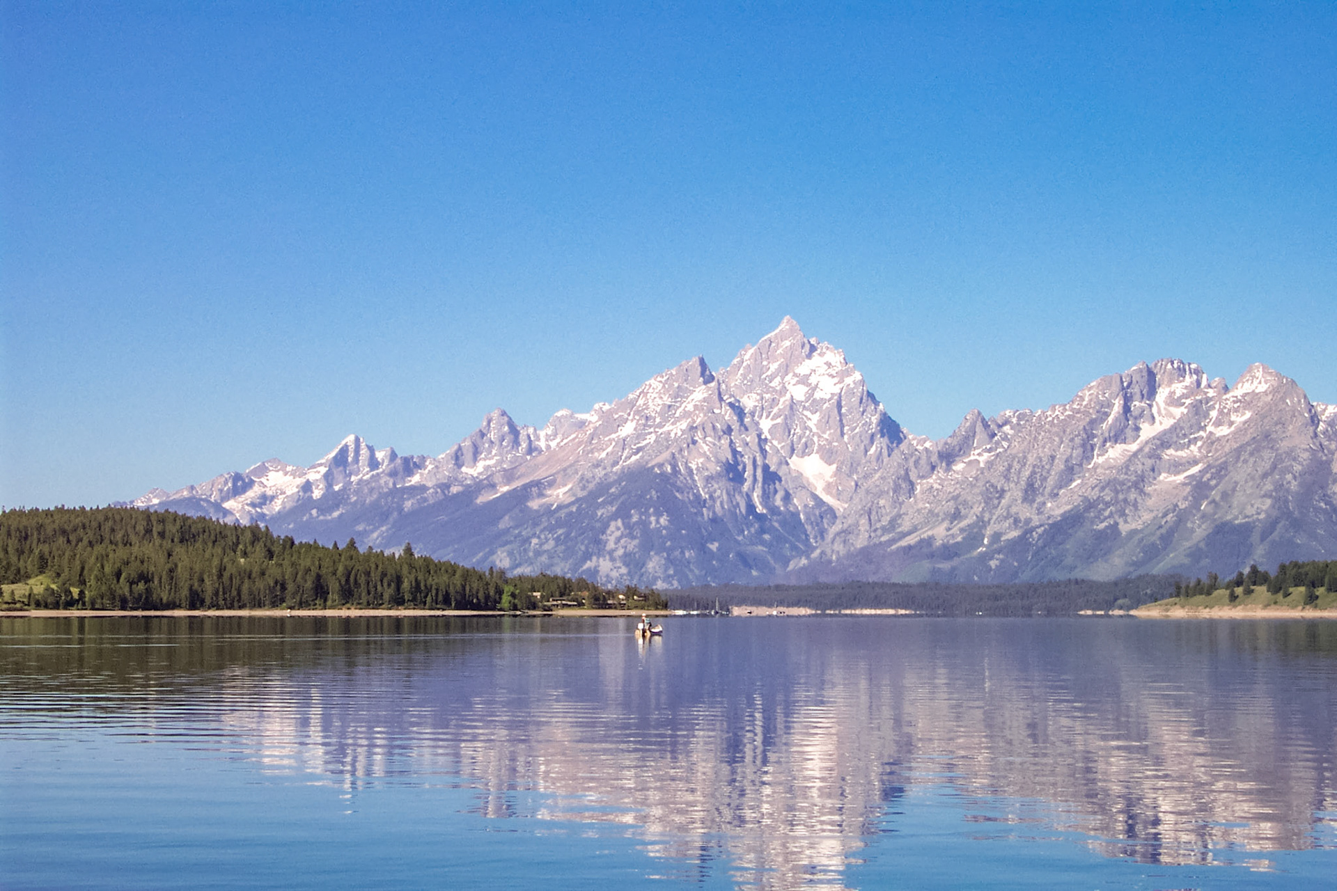 Floating down river - Snake river, Grand Tetons, Wyoming