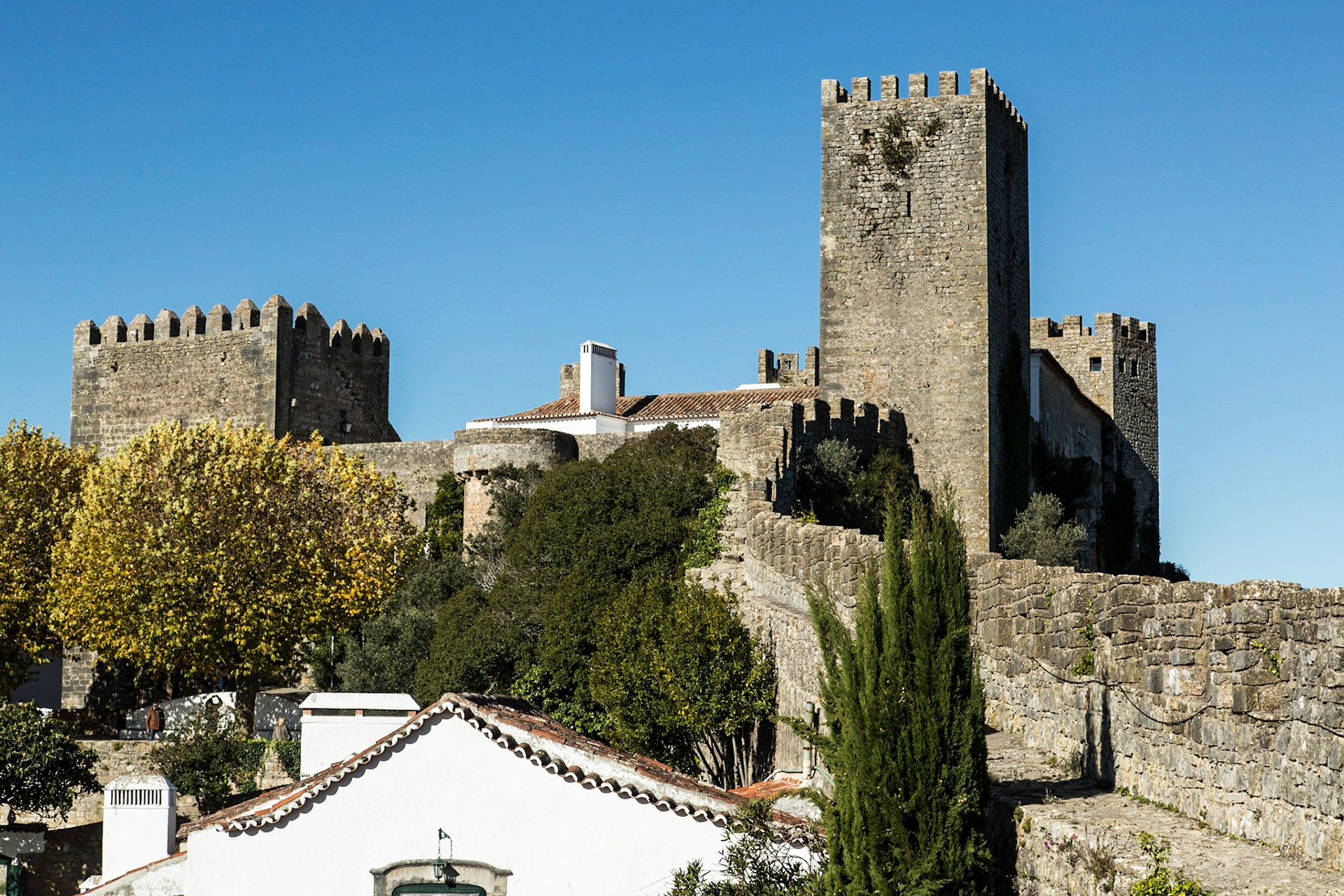 Medieval walled city of Obidos - Lisbon, Portugal