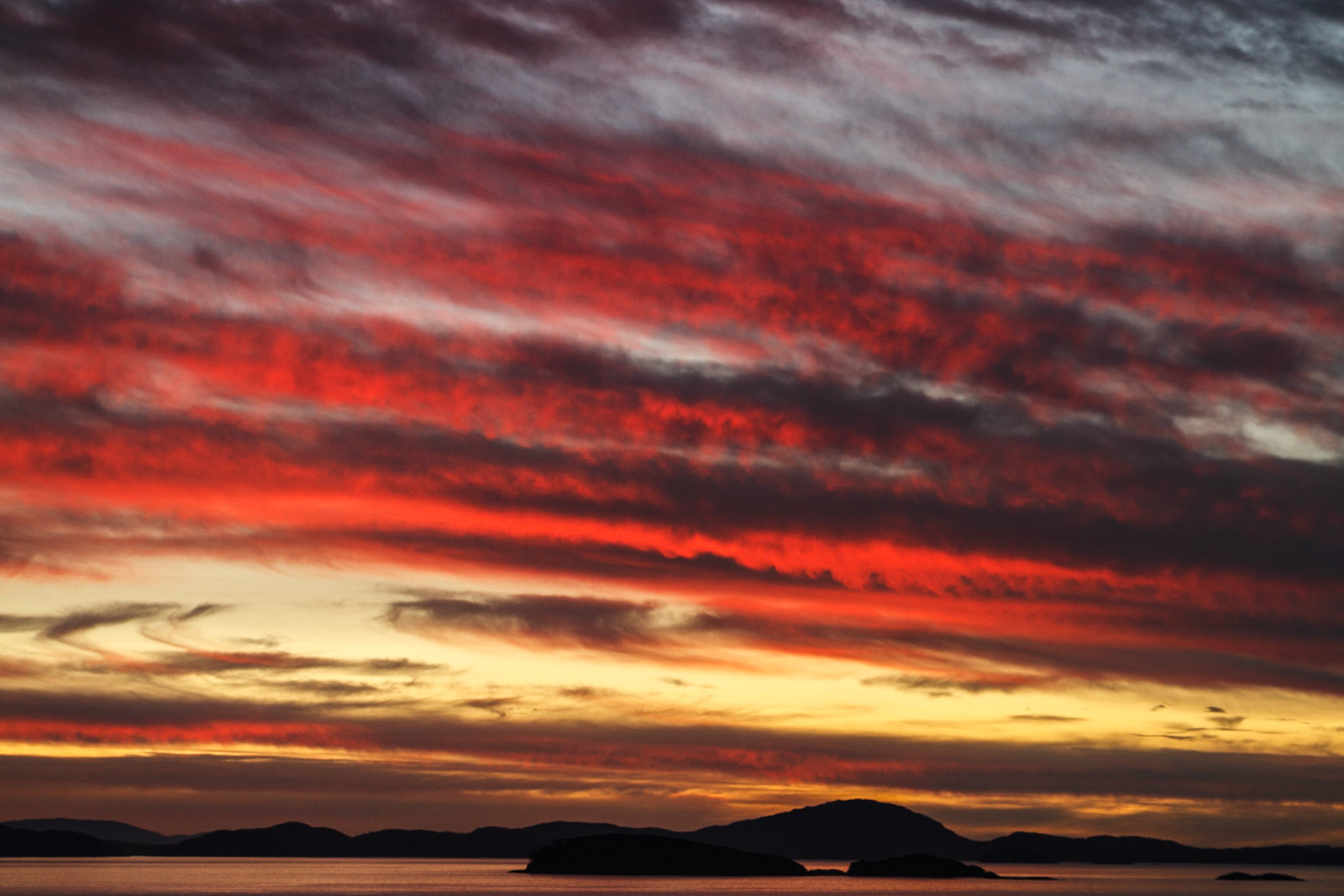 sunset - Chilian Fjords
