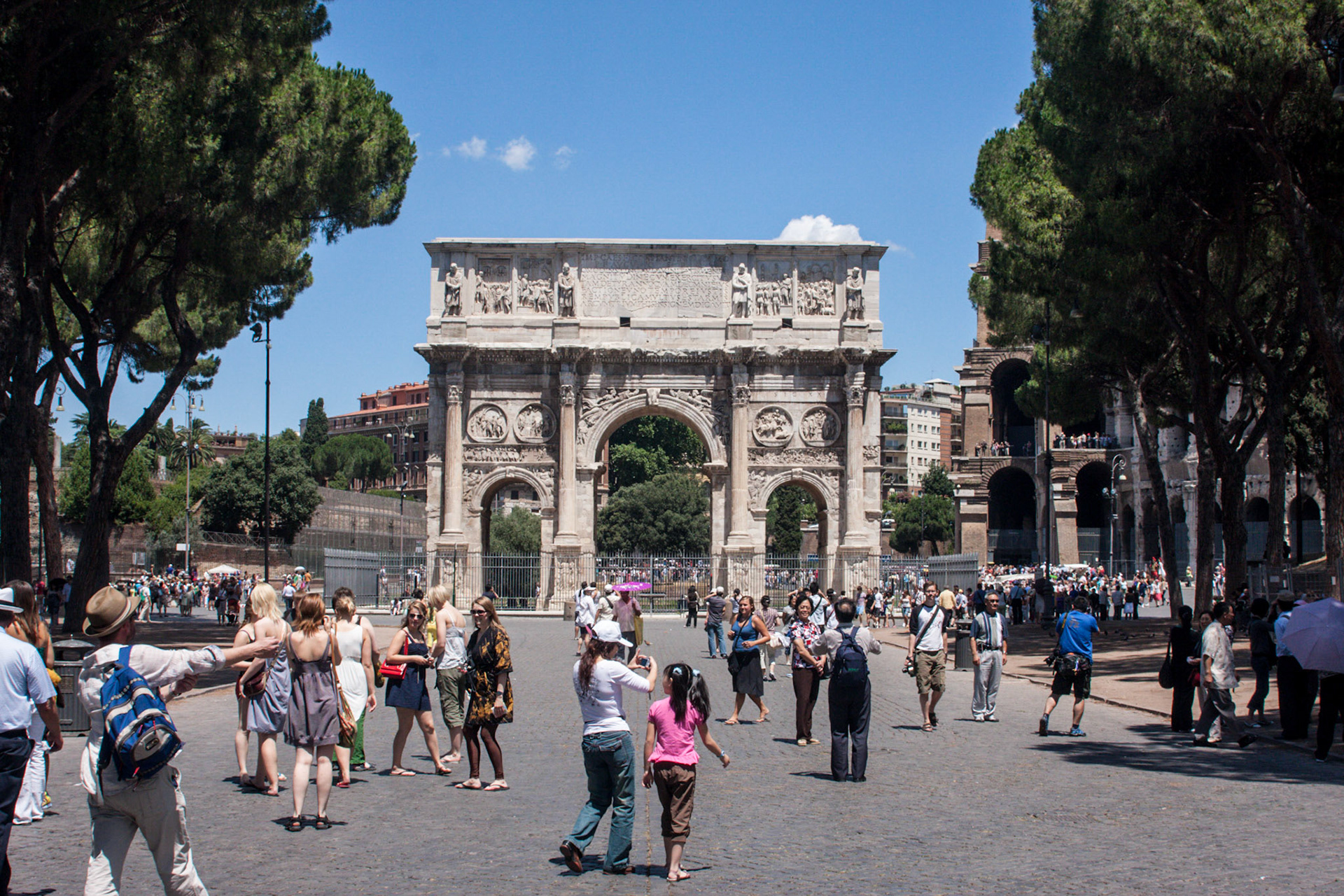 Arch of Constantine near the Colosseum - Rome, Italy