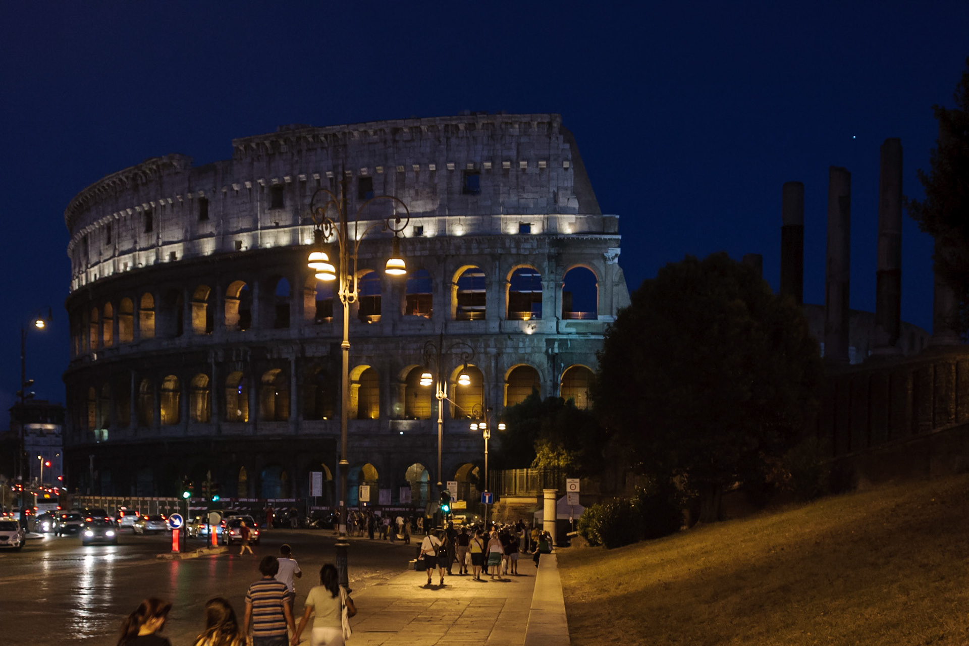 Colosseum at night - Rome, Italy