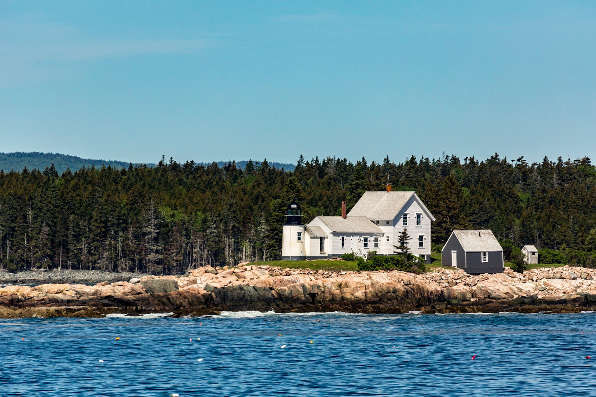 Winter Harbor Light Station - Acadia National Park, Dessert Island, Maine, Schoodic Point, Winter Harbor